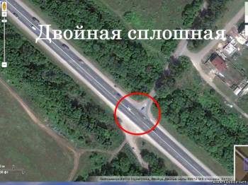 Управление автомобильных дорог «Большая Волга» закрасили прерывистую на трассе «Москва-Челябинск» 