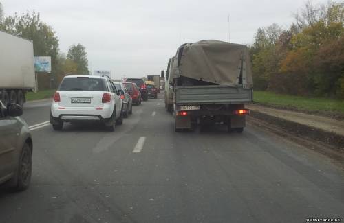 ЧП на трассе М5 «Урал» в Рыбновском районе