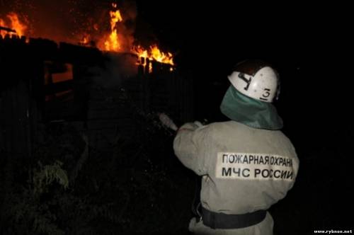 Ночью 26 сентября в Рыбновском районе д. Горяйново сгорела ферма