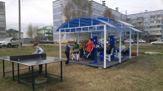 Спортивная площадка в Рыбном
