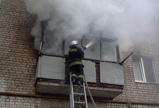 В Ходынино сгорела квартира на втором этаже