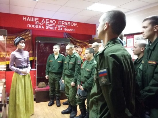 Военнослужащие воинской части №98531 города Рыбное отпраздновали Рождество в Музее обороны и тыла