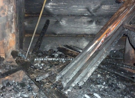сарай сгорел в рыбновском районе