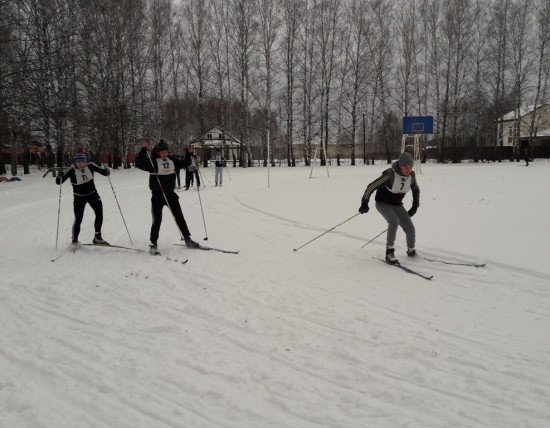 В Рыбновском районе прошли соревнования по зимнему полиатлону