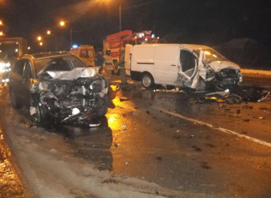 В Рыбновском районе столкнулись два французских автомобиля