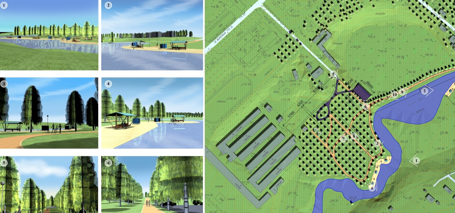 Дизайн-проекты благоустройства территорий в Рыбном