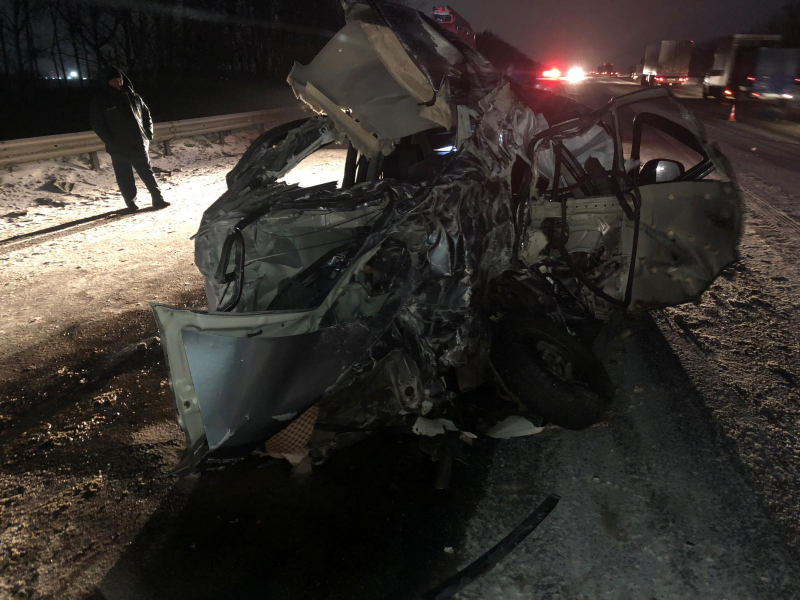 На отрезке трассы М5 Рыбновского района в аварии с автобусом погиб человек