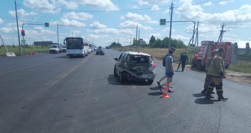 В Рыбновском районе в результате ДТП пострадали трое детей