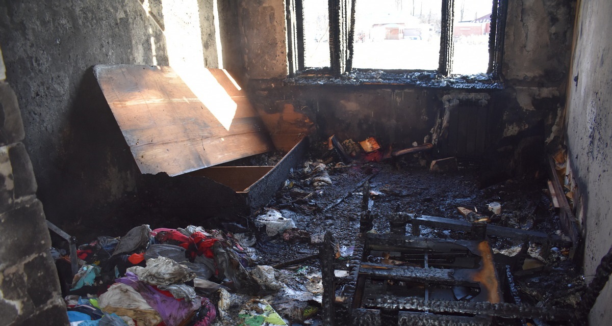 В одном из домов деревни Новое Батурино сгорела квартира
