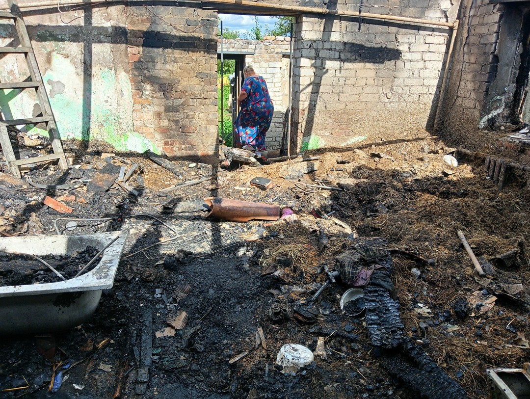 В селе Городище сгорел жилой дом. Открыт сбор средств