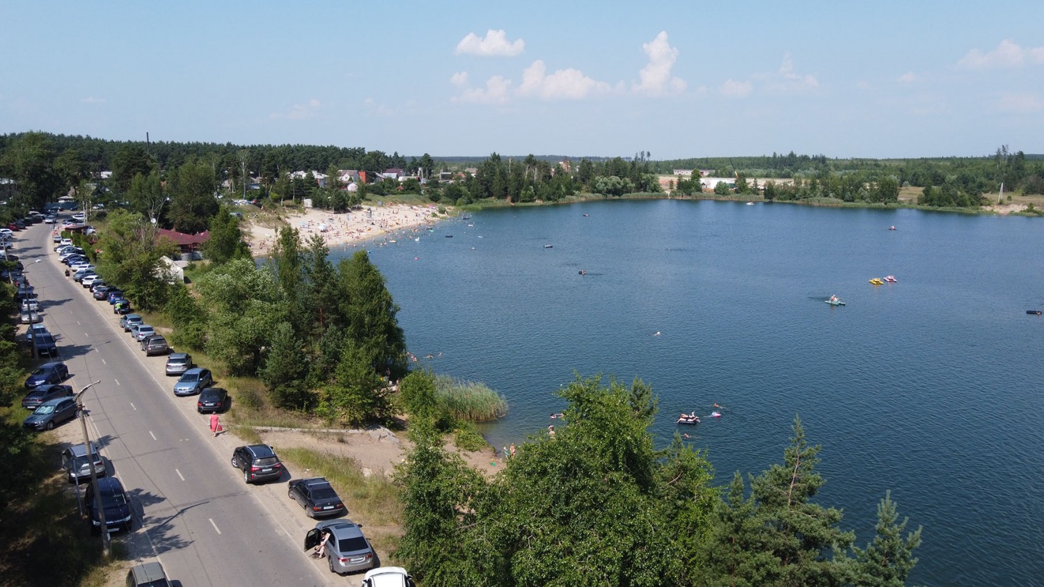 Голубые озера в Луховицах Московской области