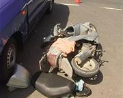 В Рыбновском районе пострадал подросток на скутере